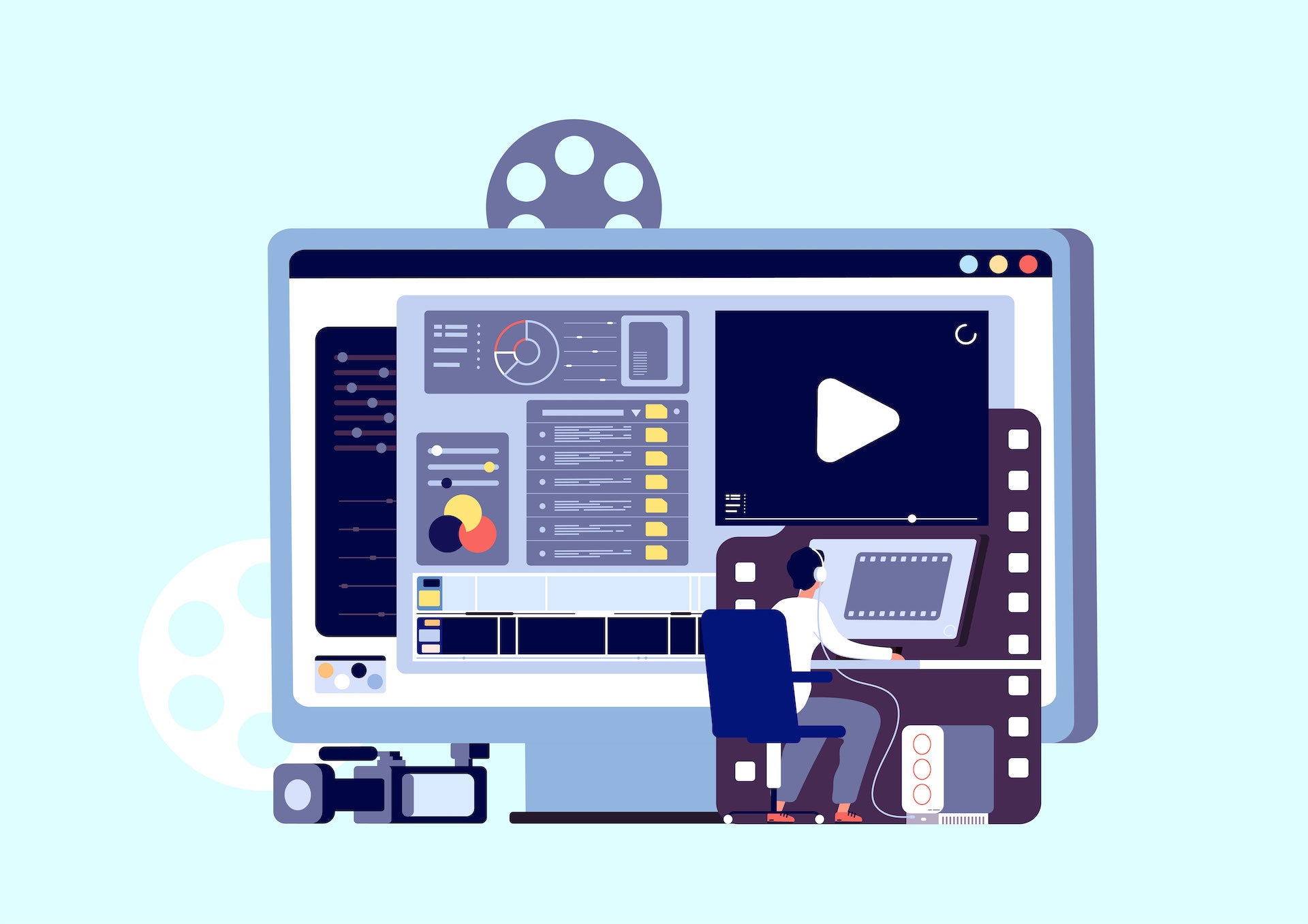 Ein One Button Studio zur Aufnahme von Lernvideos